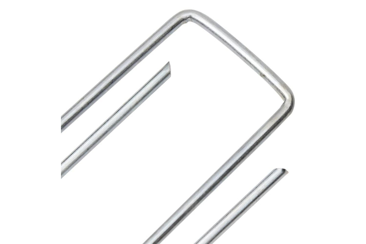 Vidaxl Ground Pegs U Shape 25 Pcs 15x3.5 Cm Galvanised Steel-4