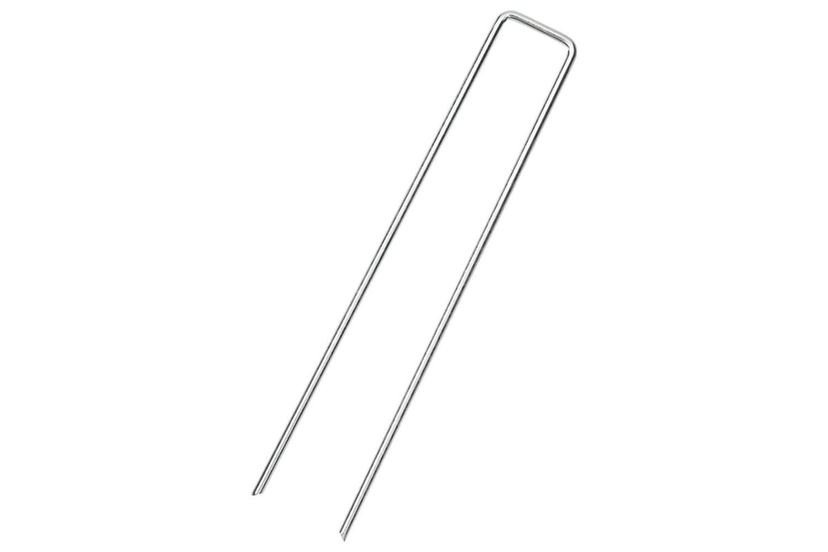 Vidaxl Ground Pegs U Shape 25 Pcs 20x3.5 Cm Galvanised Steel-2