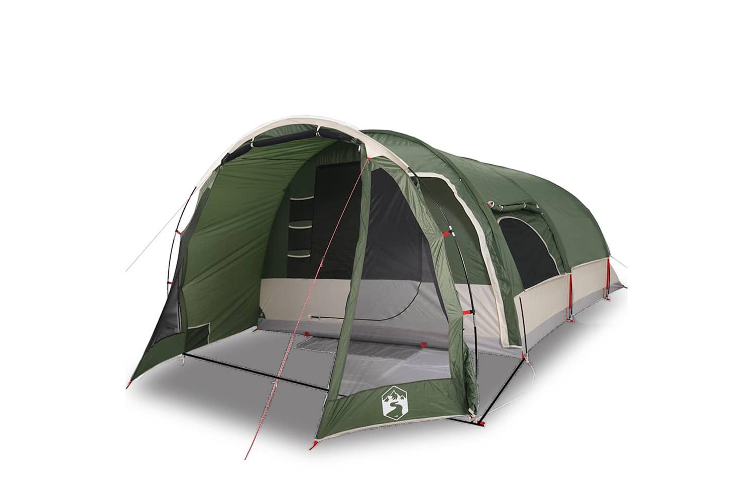 Vidaxl Family Tent Tunnel 8-person Green Waterproof-2