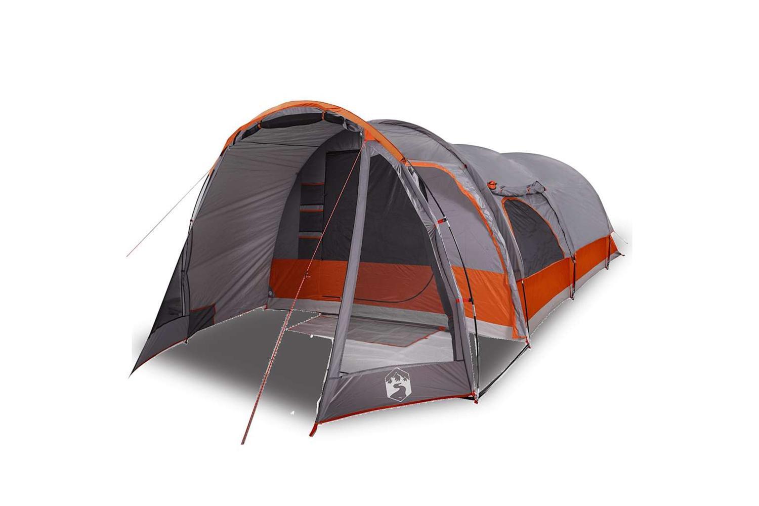 Vidaxl Family Tent Tunnel 8-person Grey Waterproof