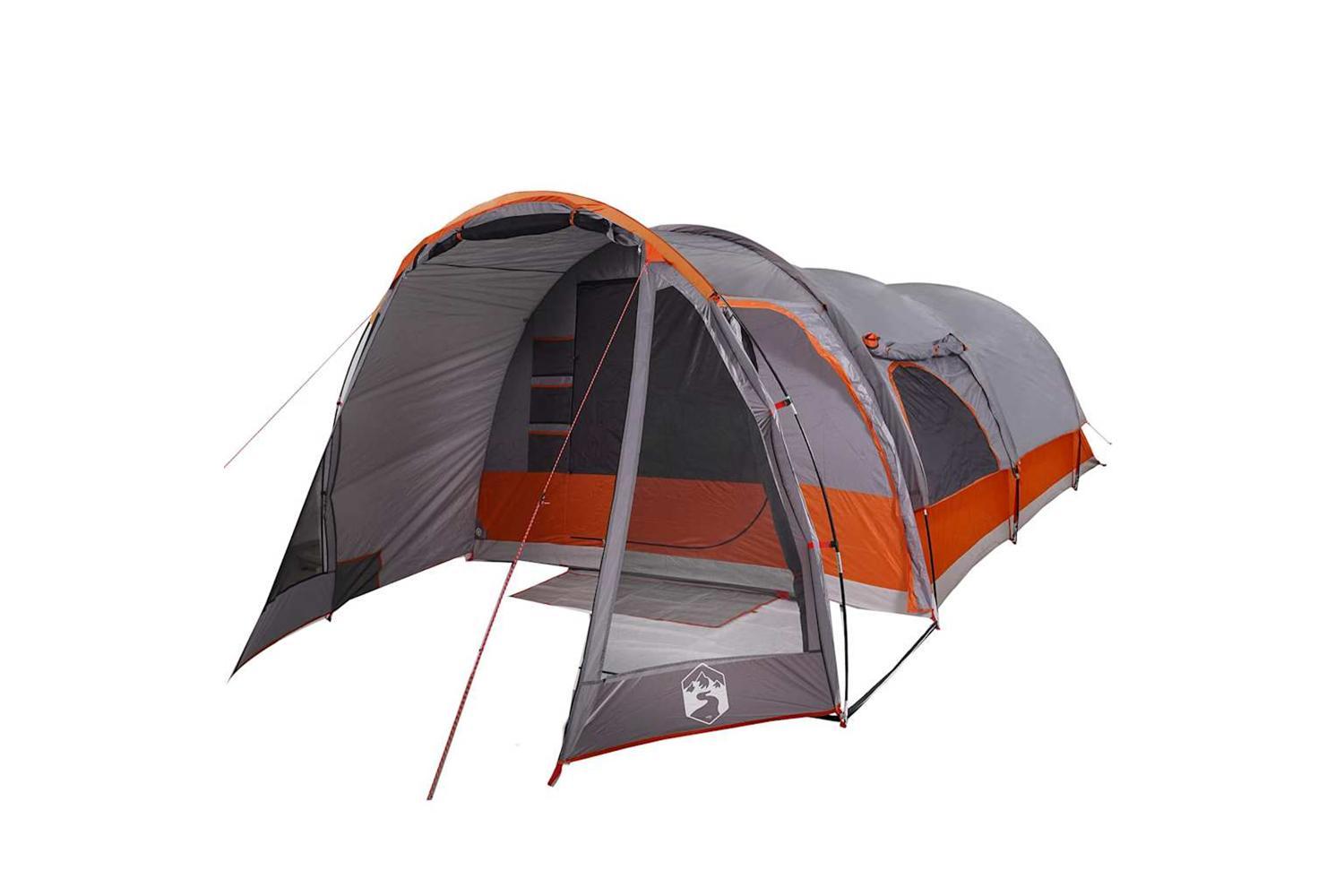 Vidaxl Family Tent Tunnel 8-person Grey Waterproof-4