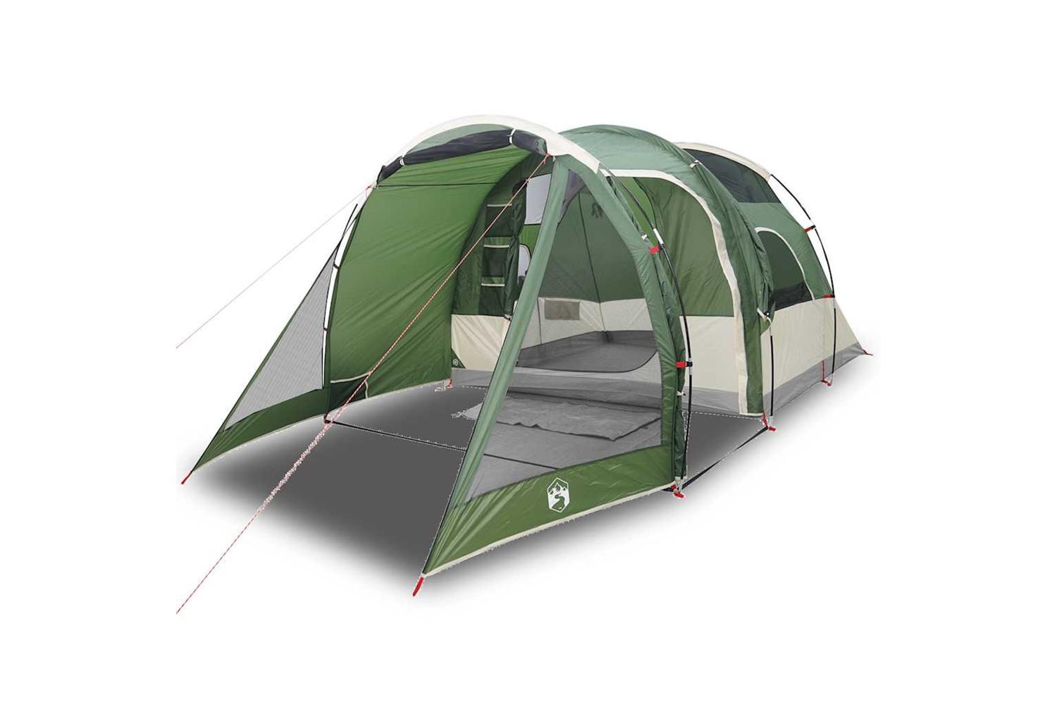 Vidaxl Camping Tent Tunnel 4-person Green Waterproof-2