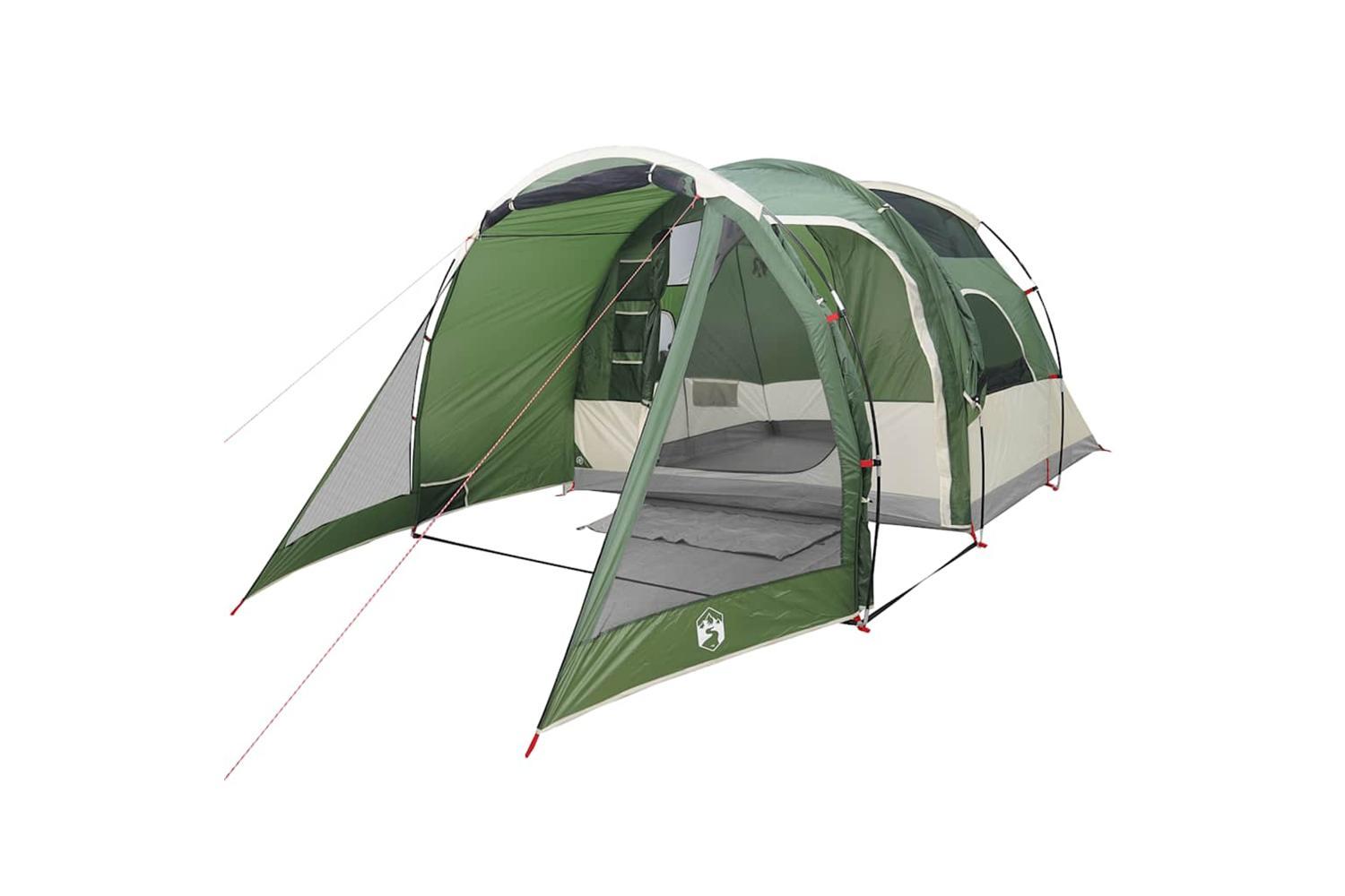 Vidaxl Camping Tent Tunnel 4-person Green Waterproof-3