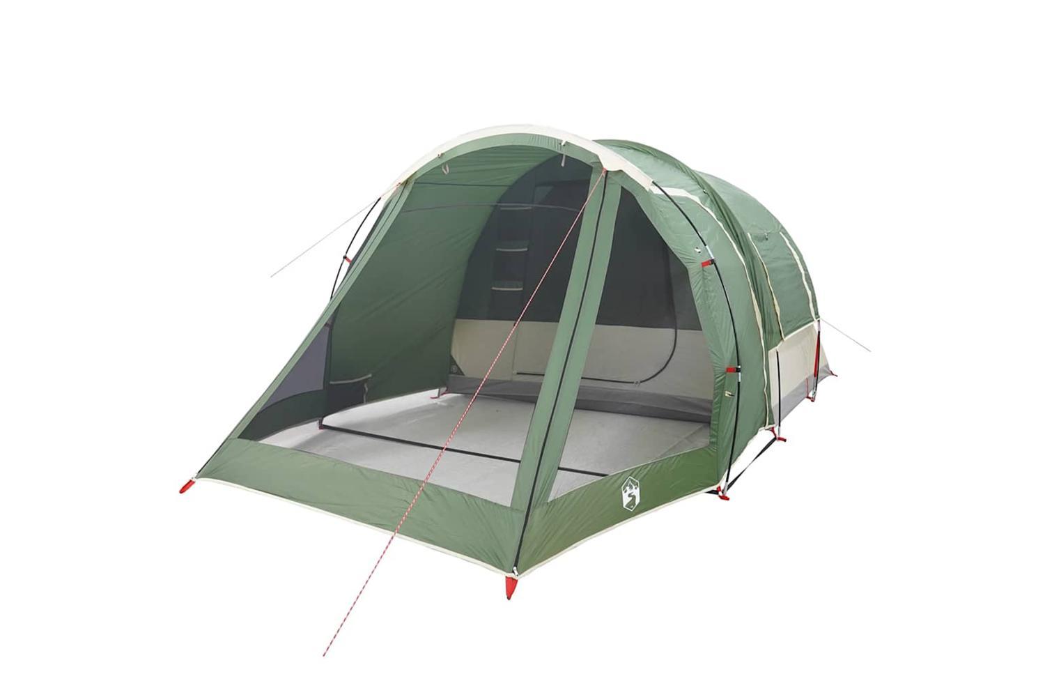 Vidaxl Camping Tent Tunnel 4-person Green Waterproof-5