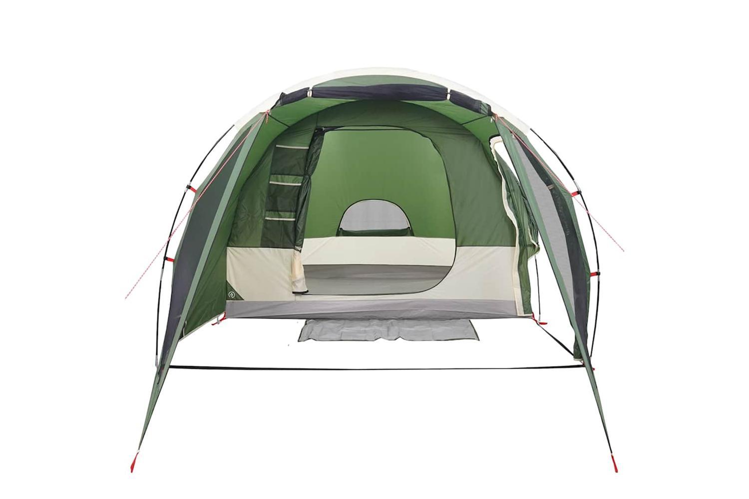 Vidaxl Camping Tent Tunnel 4-person Green Waterproof-7