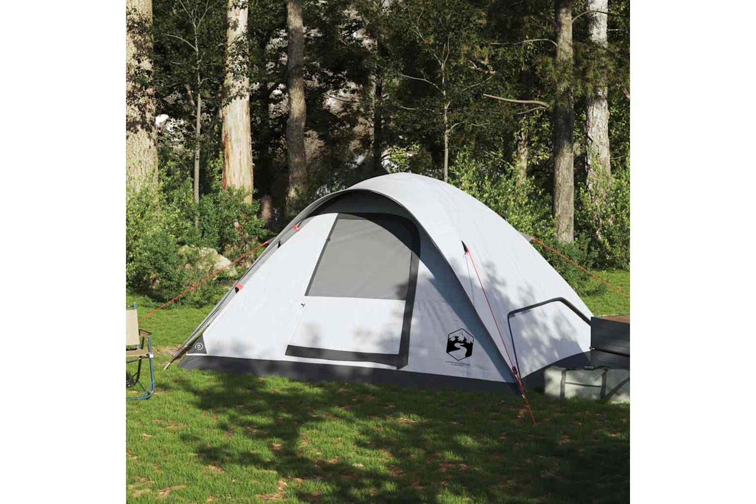 Vidaxl Family Tent Dome 6-person White Blackout Fabric Waterproof-3