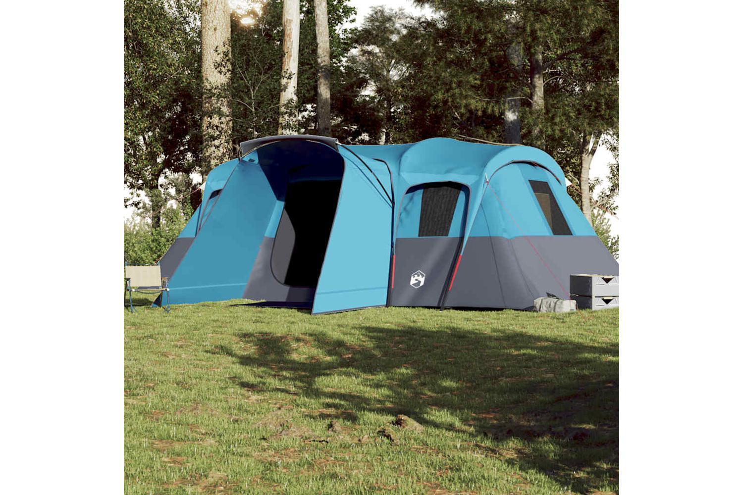 Vidaxl Family Tent Tunnel 16-person Blue Waterproof-3