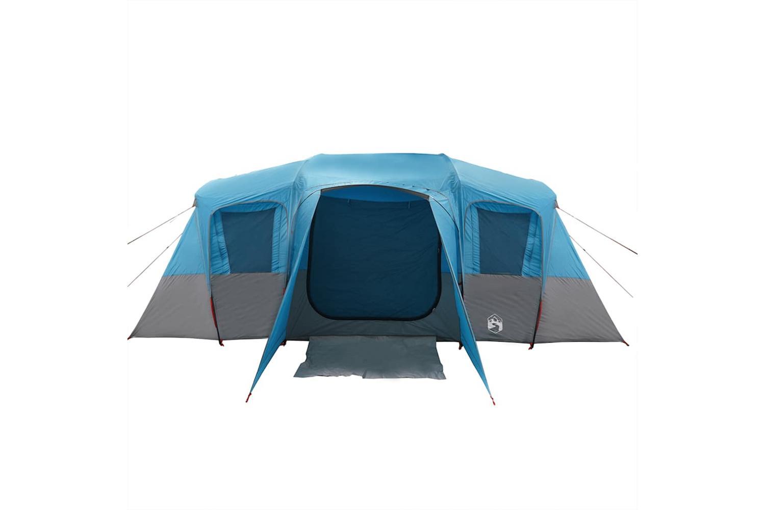 Vidaxl Family Tent Tunnel 16-person Blue Waterproof-6