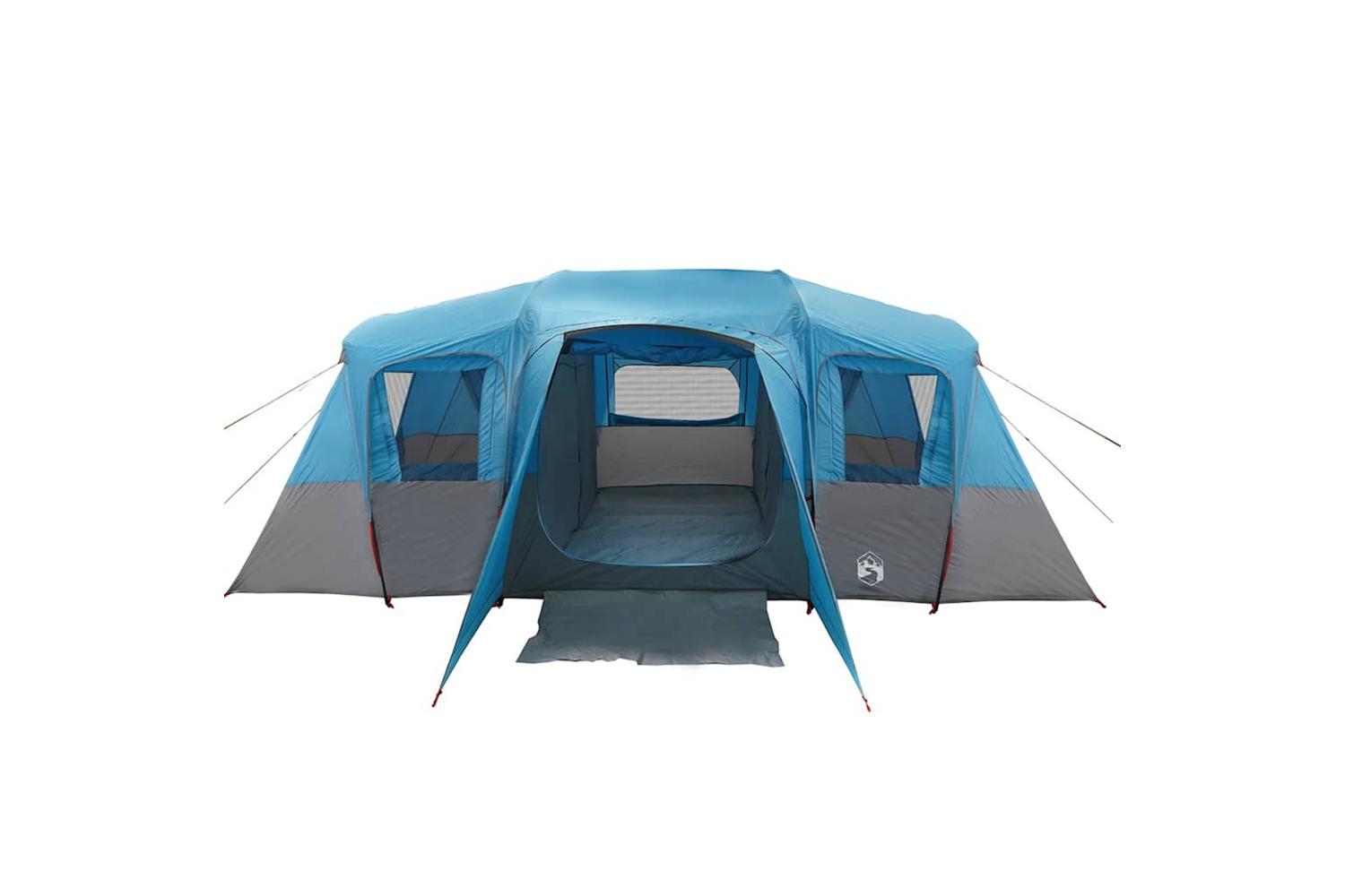 Vidaxl Family Tent Tunnel 16-person Blue Waterproof-7