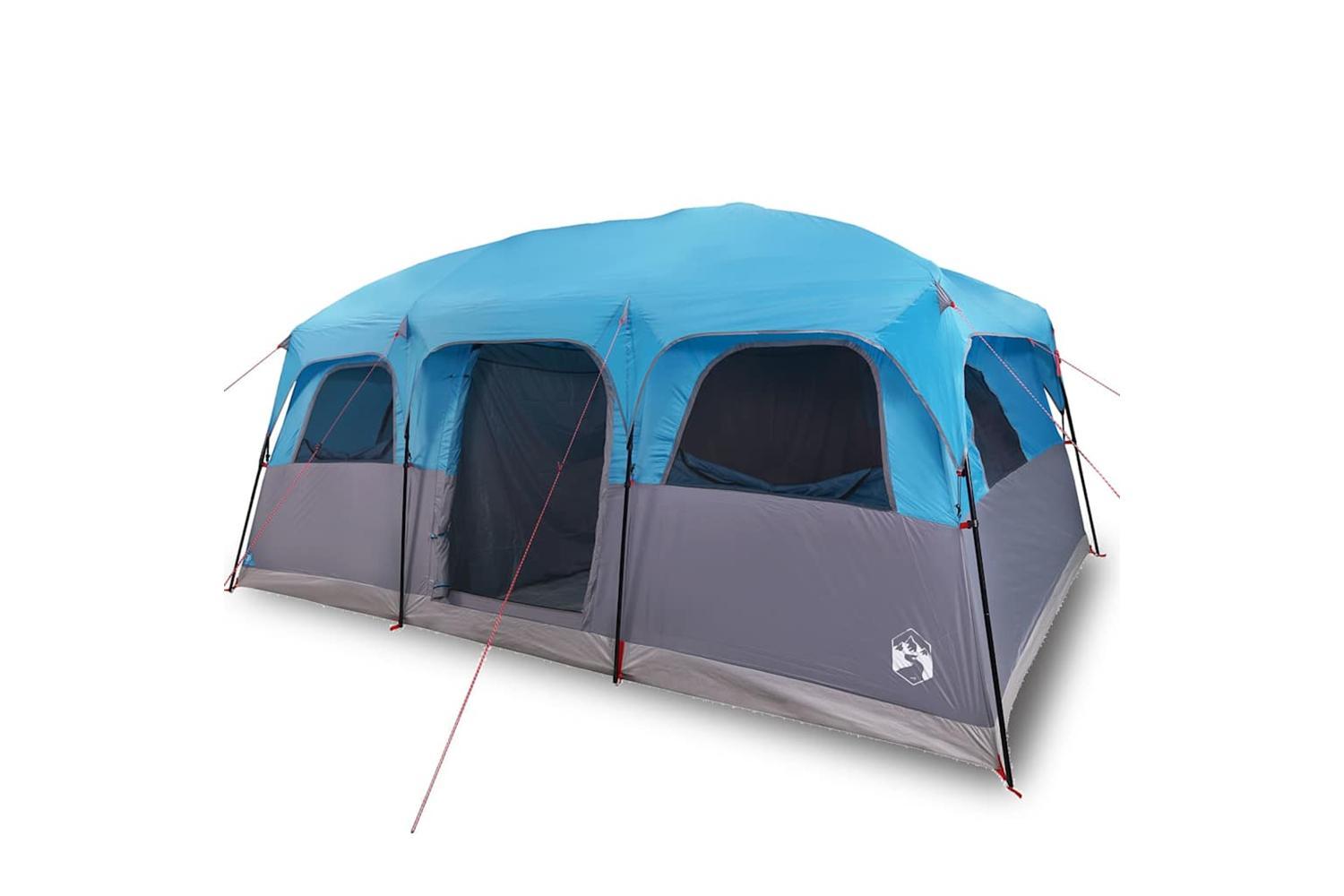 Vidaxl Family Tent Cabin 10-person Blue Waterproof