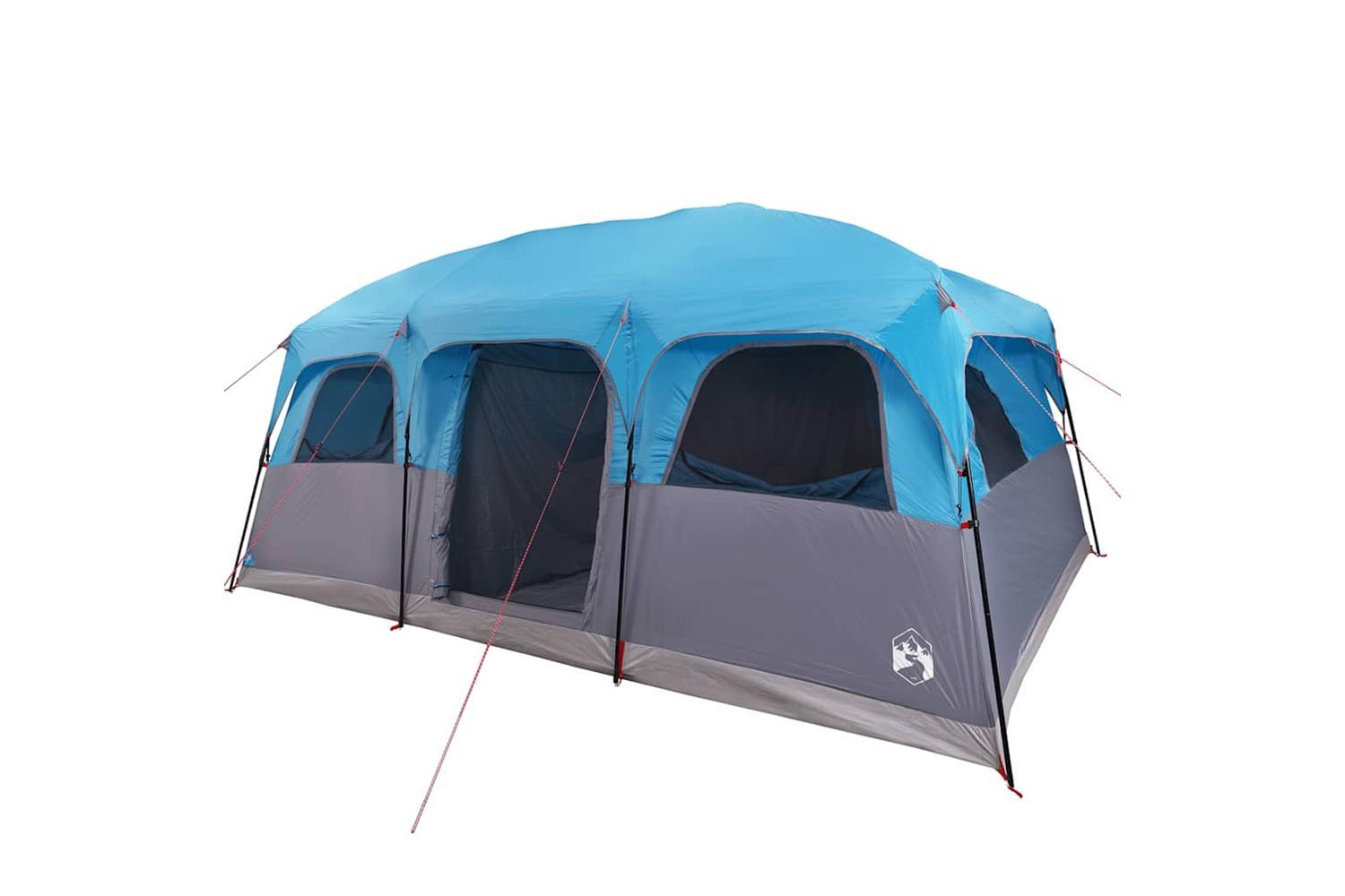 Vidaxl Family Tent Cabin 10-person Blue Waterproof-4