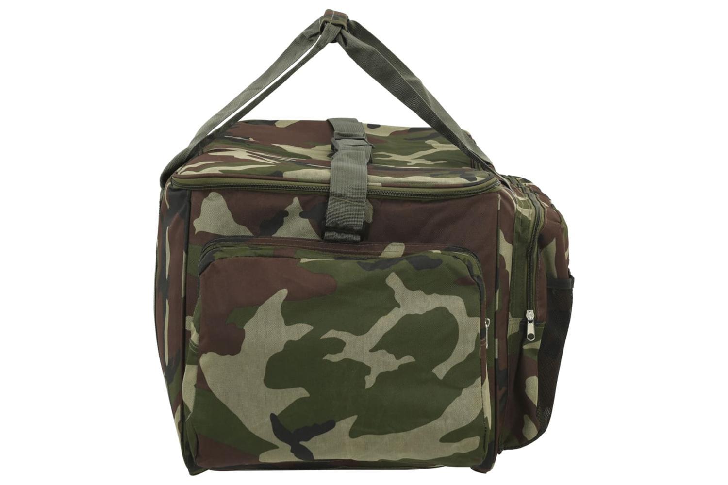 Vidaxl Fishing Bag Waterproof Green Camouflage Oxford Fabric-5