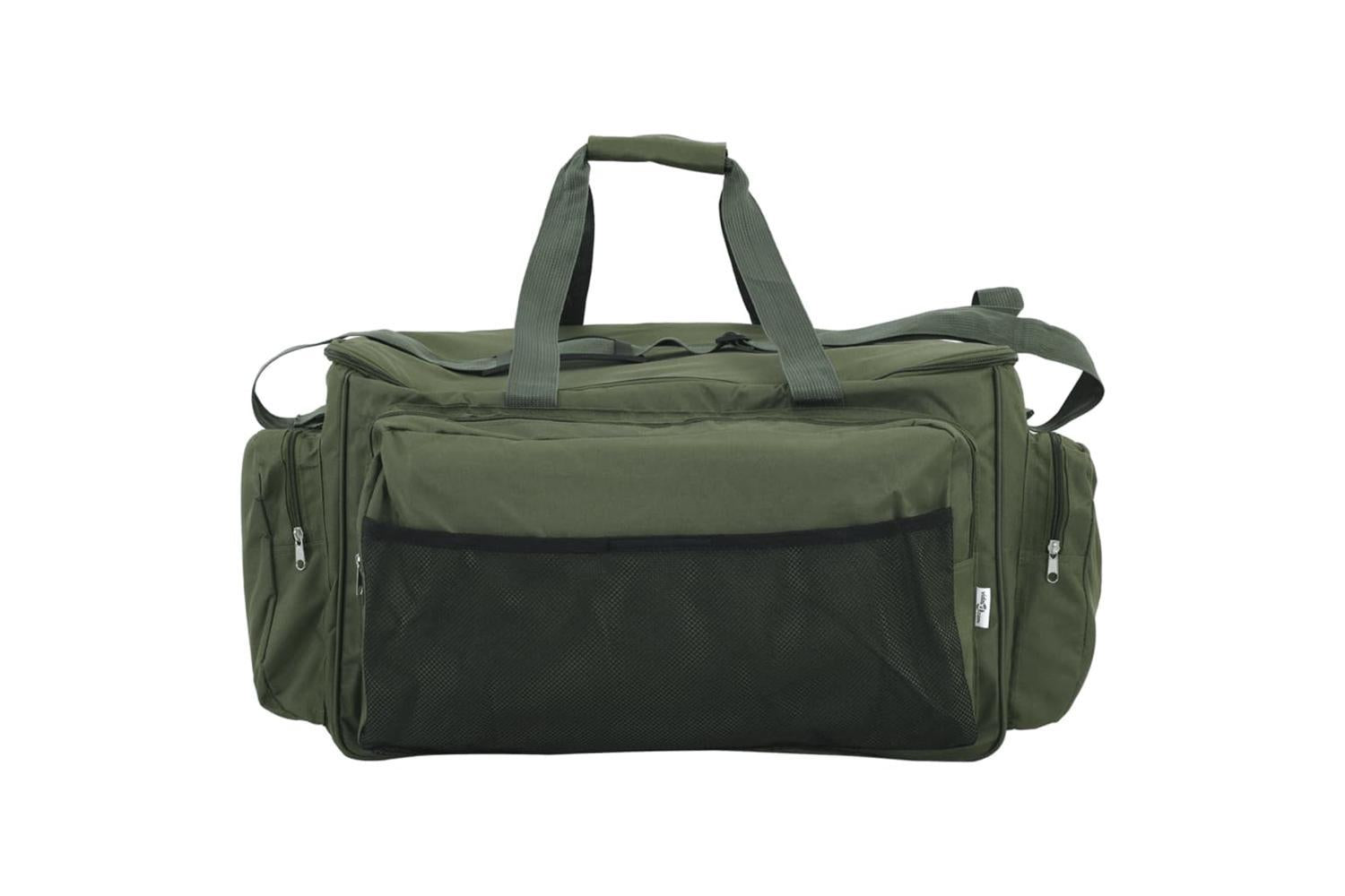 Vidaxl Fishing Bag Waterproof Dark Green Oxford Fabric-3