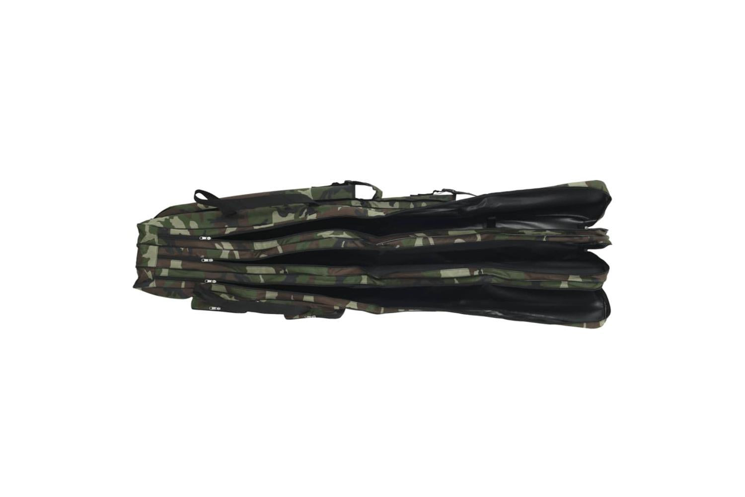 Vidaxl Fishing Rod Bag Green Camouflage 160 Cm Oxford Fabric-2