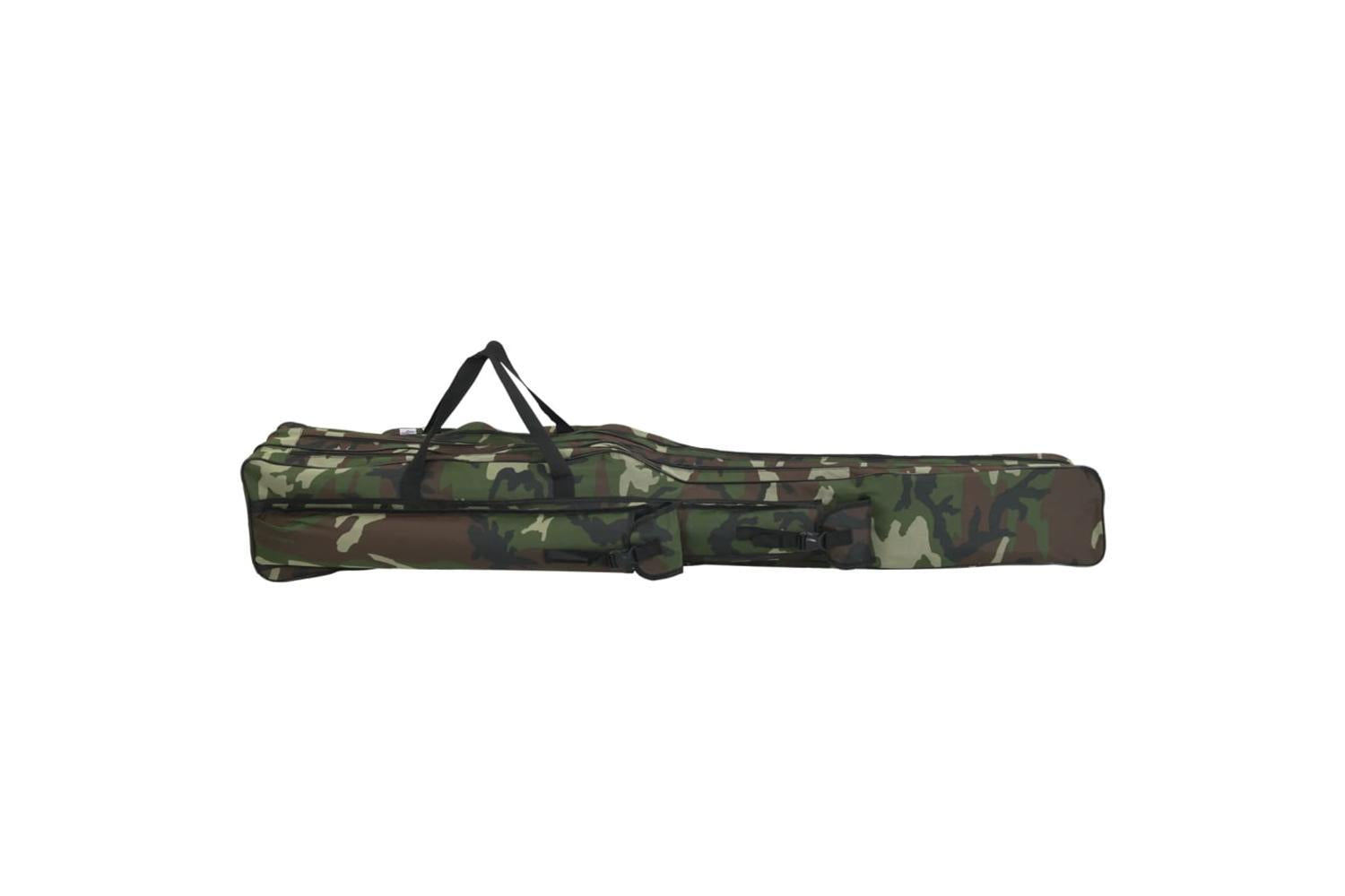 Vidaxl Fishing Rod Bag Green Camouflage 160 Cm Oxford Fabric-3
