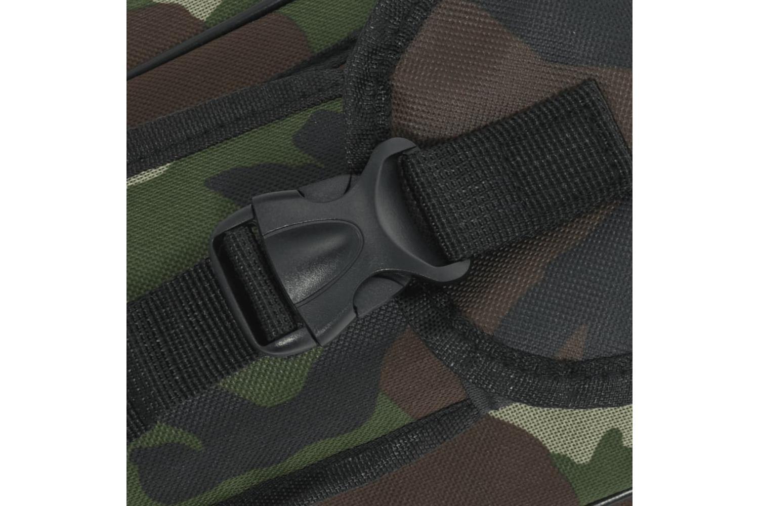Vidaxl Fishing Rod Bag Green Camouflage 160 Cm Oxford Fabric-6