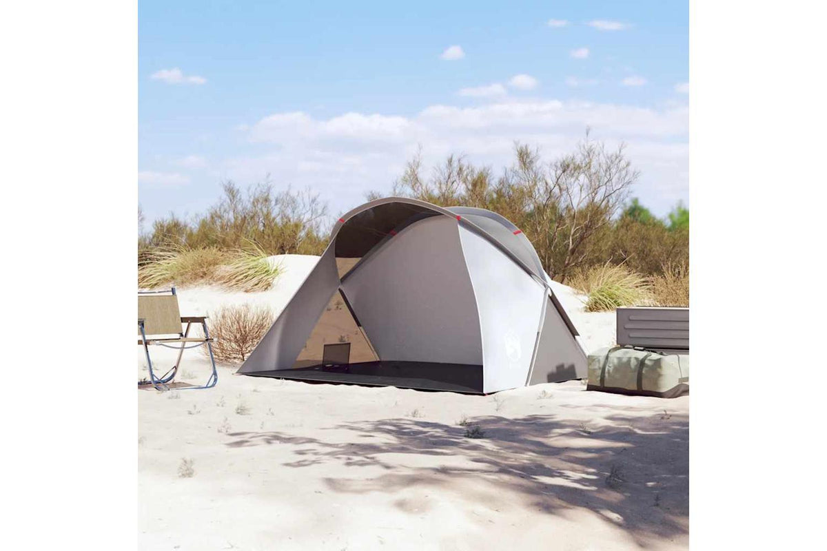 Vidaxl Beach Tent 2-person Grey Pop-up Waterproof-3