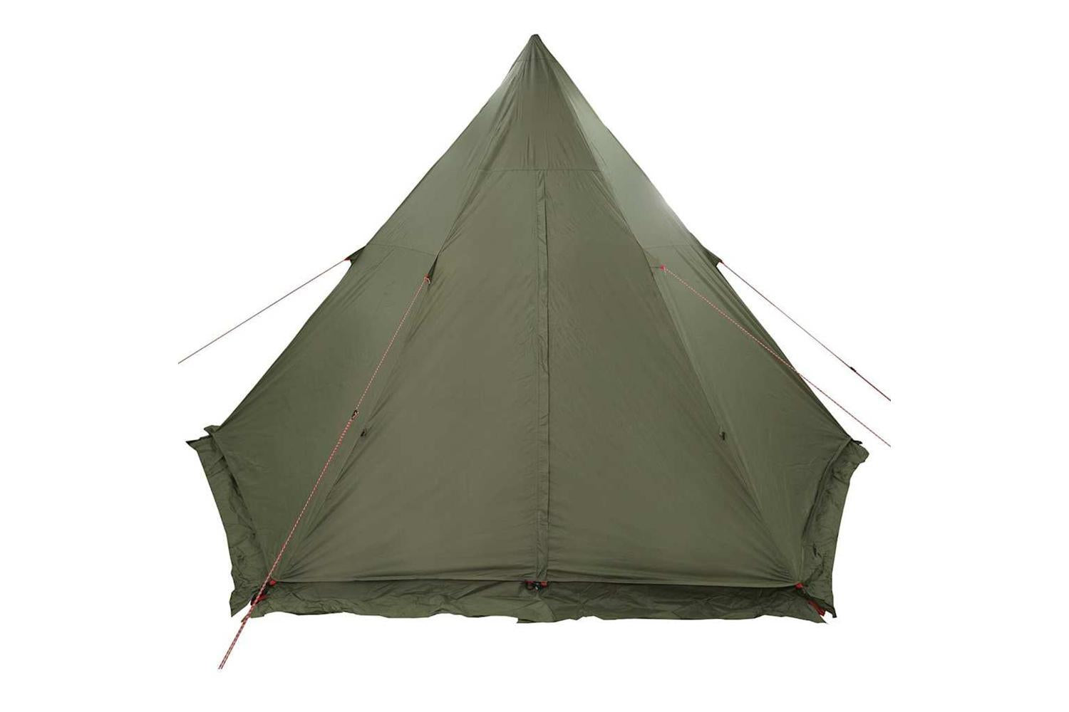 Vidaxl Family Tent Tipi 6-person Olive Green Waterproof-10