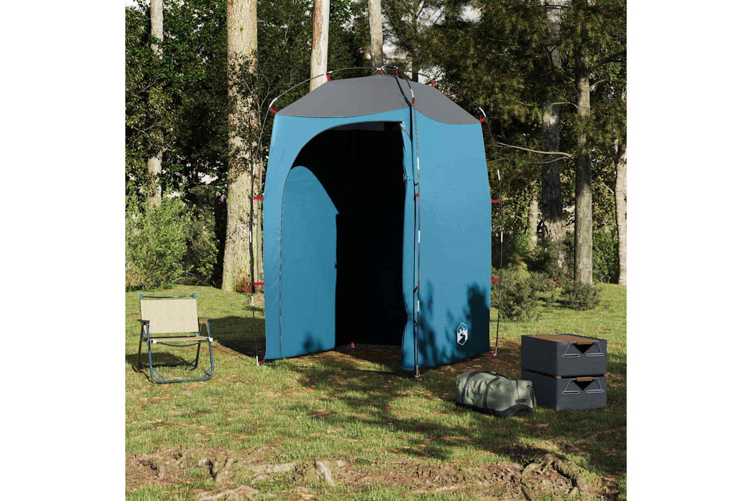 Vidaxl Shower Tent Blue Waterproof-4