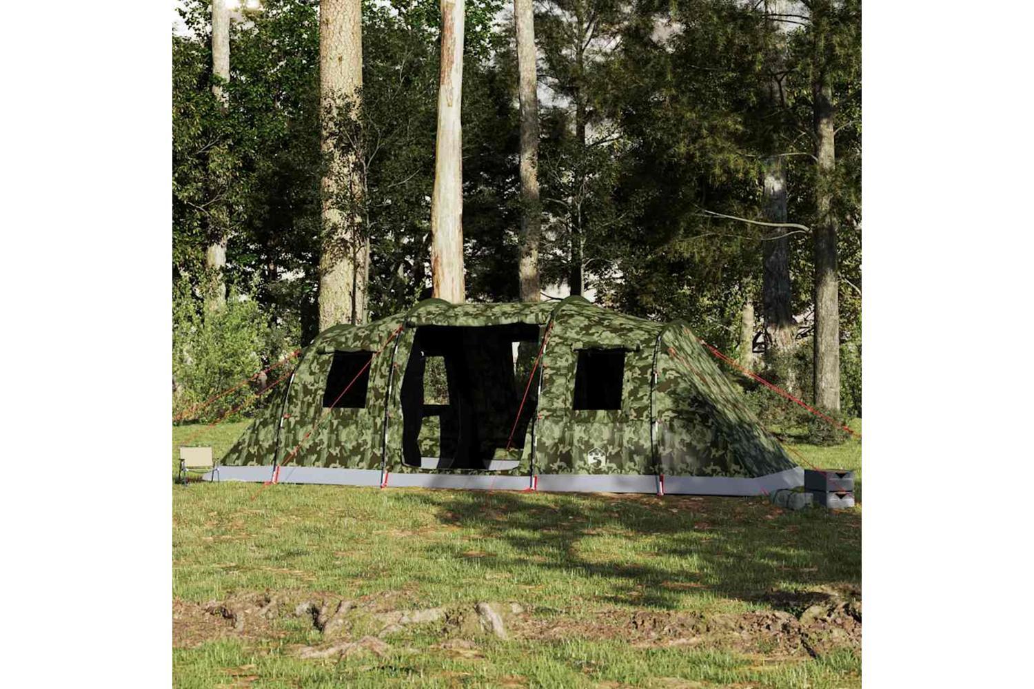 Vidaxl Family Tent Tunnel 6-person Camouflage Waterproof-4