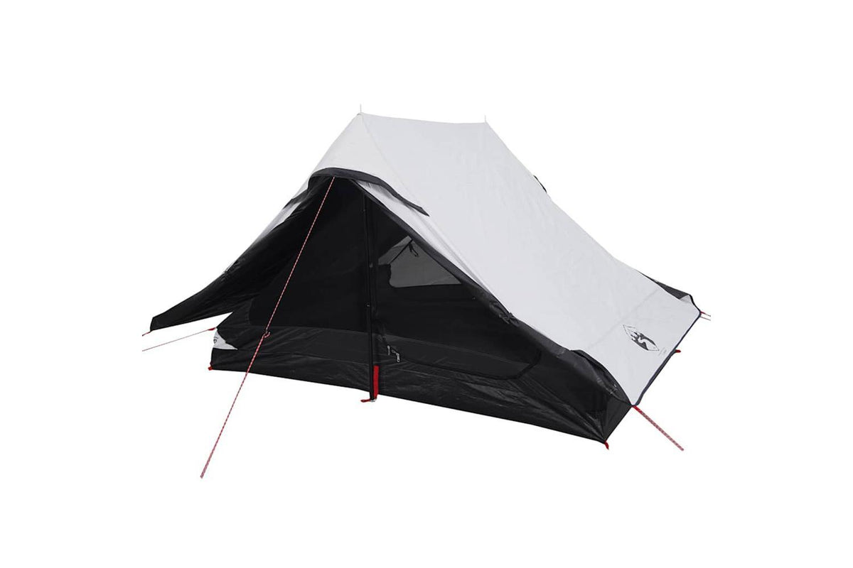 Vidaxl Camping Tent 2-person White Blackout Fabric Waterproof-7