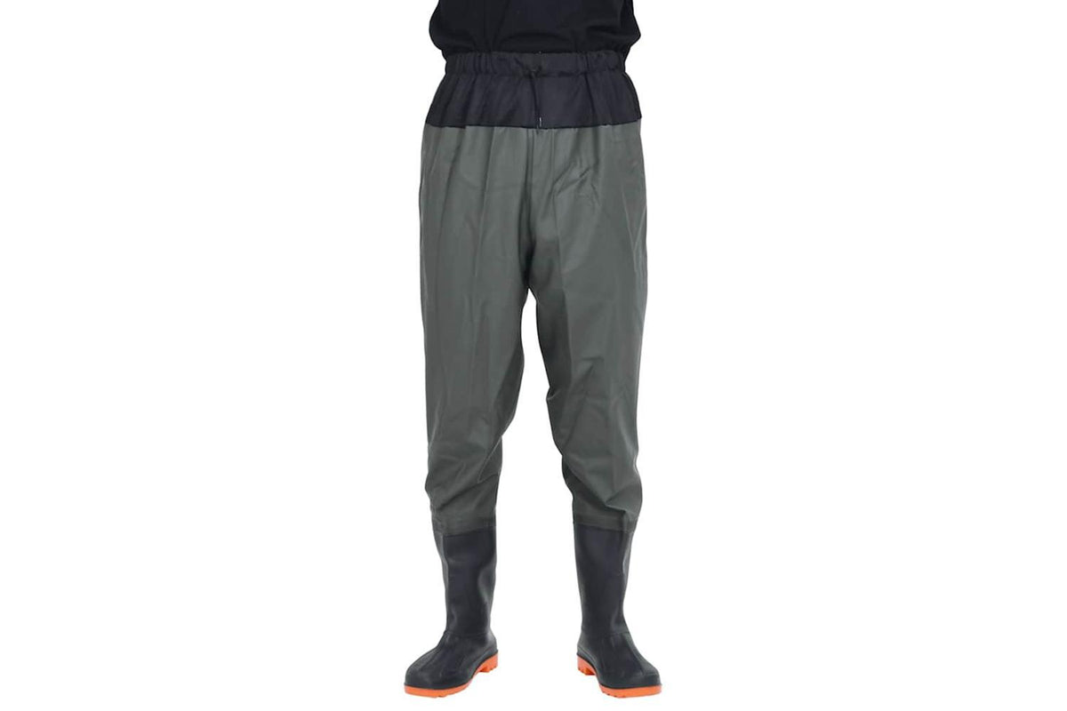 Vidaxl Waist Waders With Boots Dark Green Size 41-2