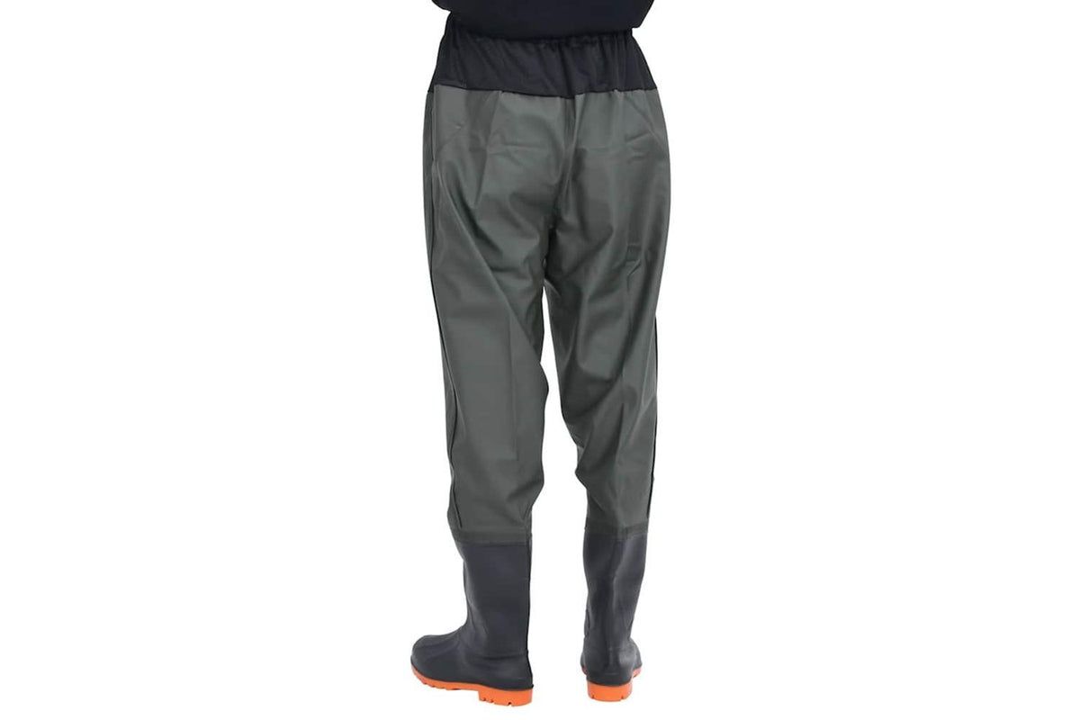 Vidaxl Waist Waders With Boots Dark Green Size 41-4
