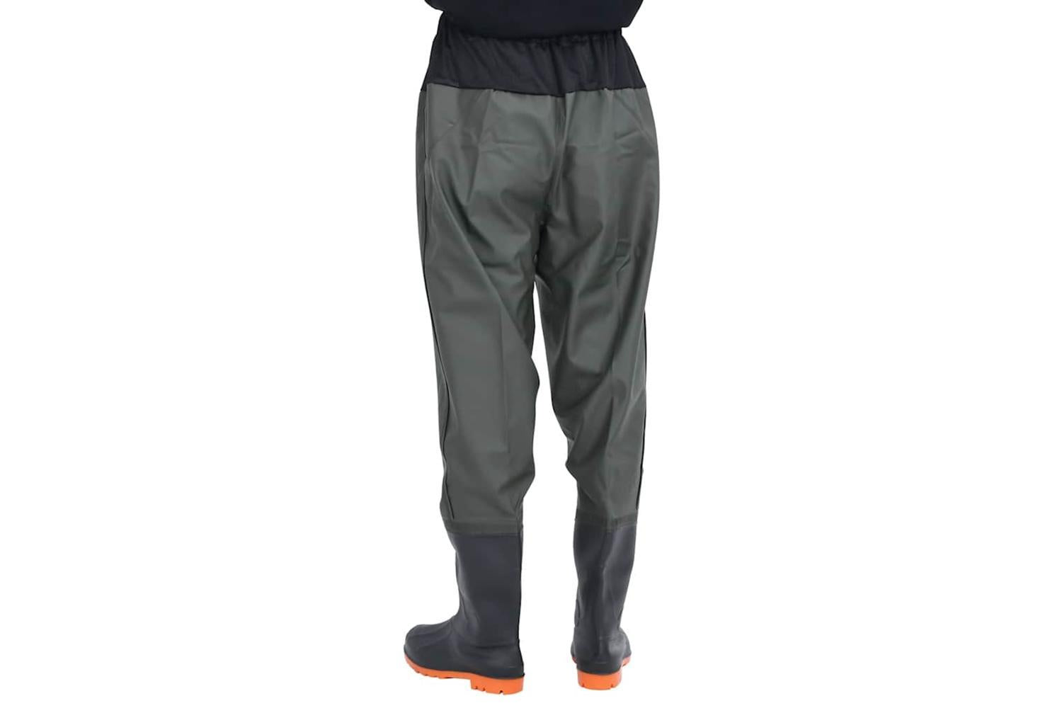 Vidaxl Waist Waders With Boots Dark Green Size 43-4