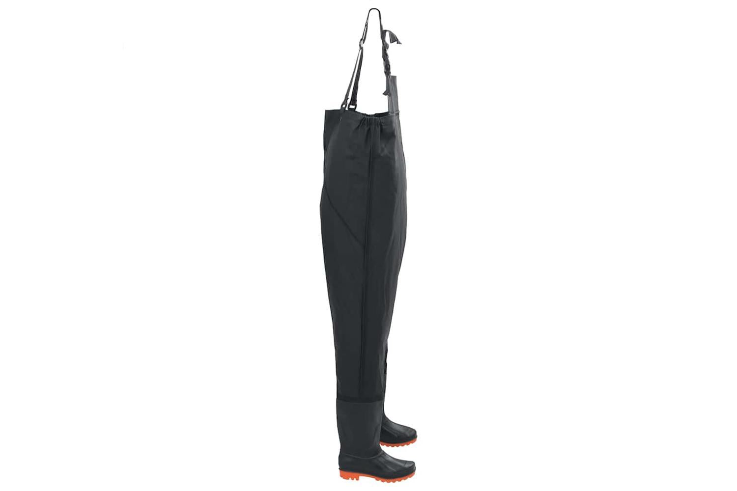 Vidaxl Chest Waders With Boots Black Size 43-3