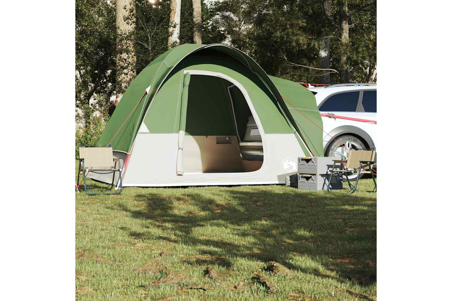 Vidaxl Car Tent 4-person Green Waterproof-4