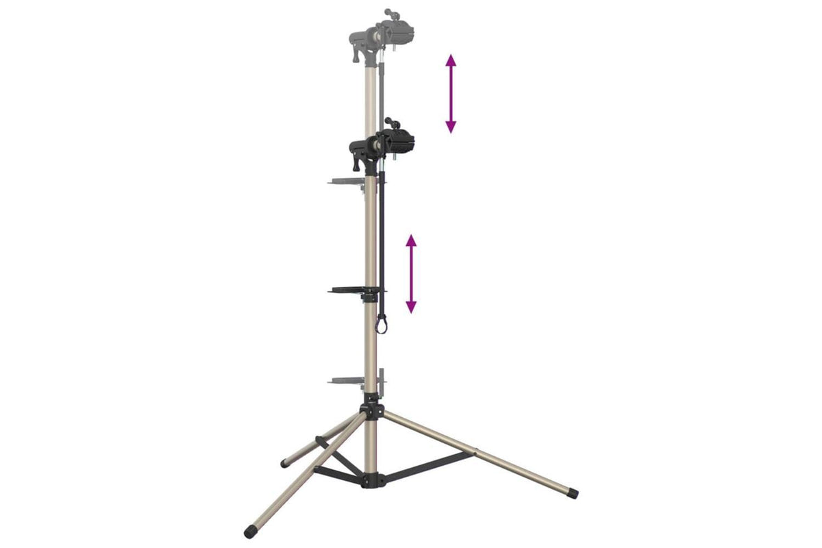 Vidaxl Bike Repair Stand Foldable Adjustable 120-165 Cm Aluminium-8