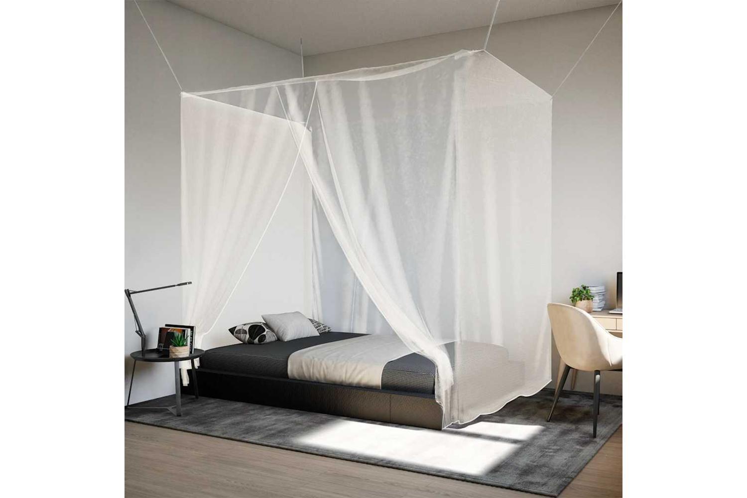 Vidaxl Hanging Mosquito Net 156 Mesh White 220x200x210 Cm-3