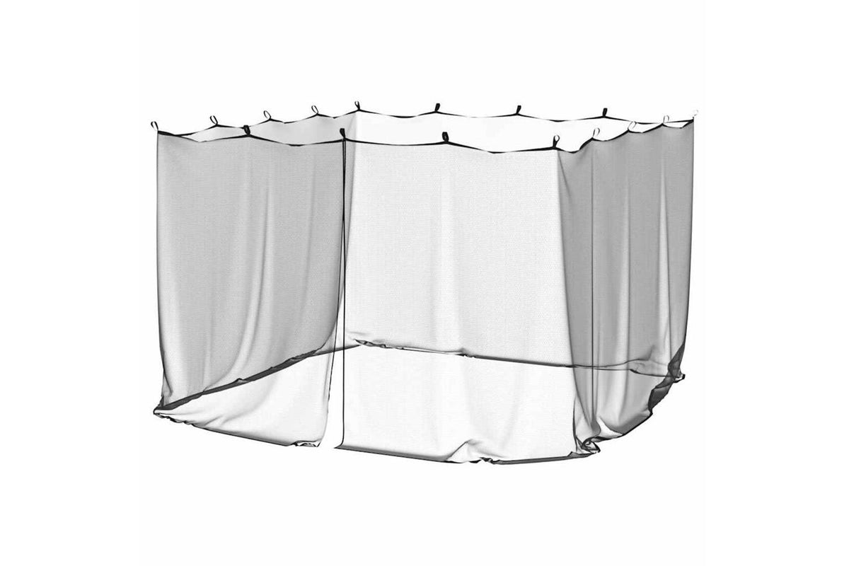 Vidaxl Mosquito Net For Outdoor 220 Mesh Black 300x300x200 Cm-2