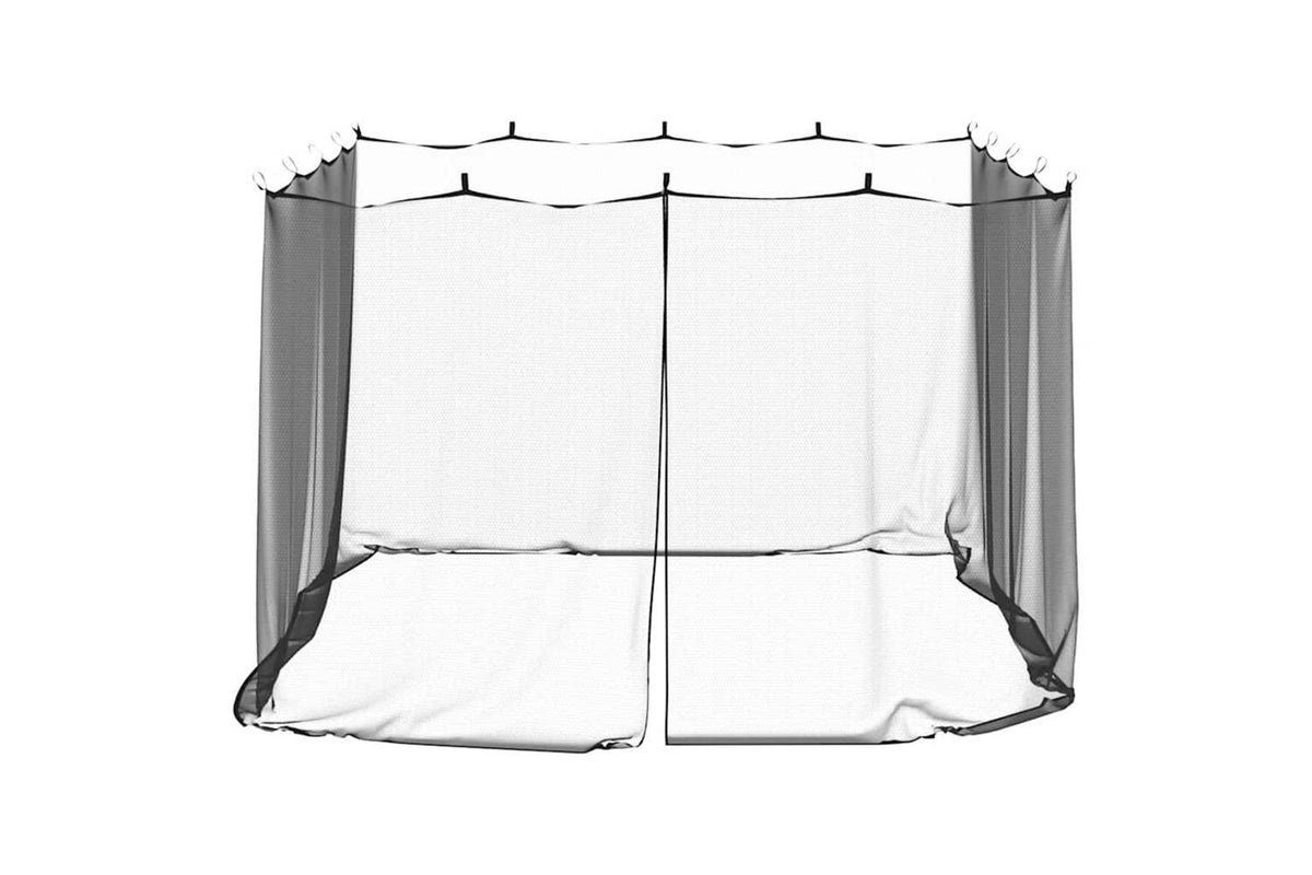 Vidaxl Mosquito Net For Outdoor 220 Mesh Black 300x300x200 Cm-4
