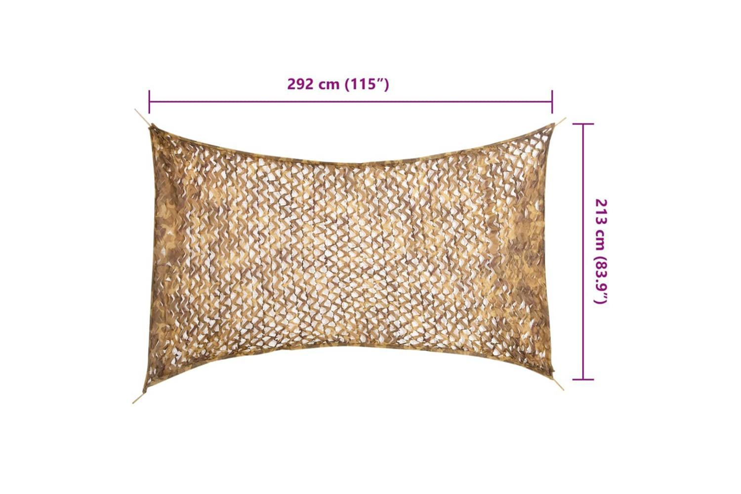 Vidaxl Camouflage Net With Storage Bag 292x213 Cm Sand-7