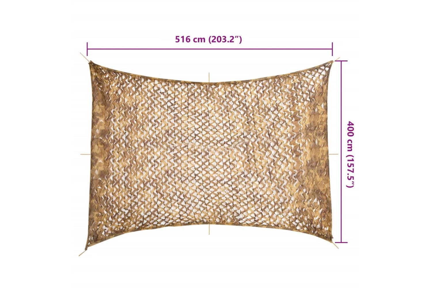 Vidaxl Camouflage Net With Storage Bag 516x400 Cm Sand-7
