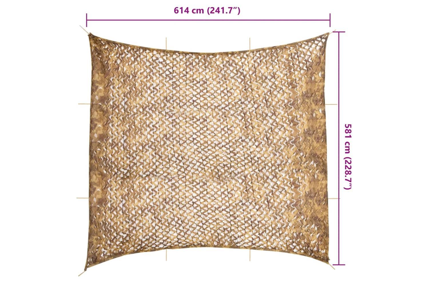 Vidaxl Camouflage Net With Storage Bag 614x581 Cm Sand-7