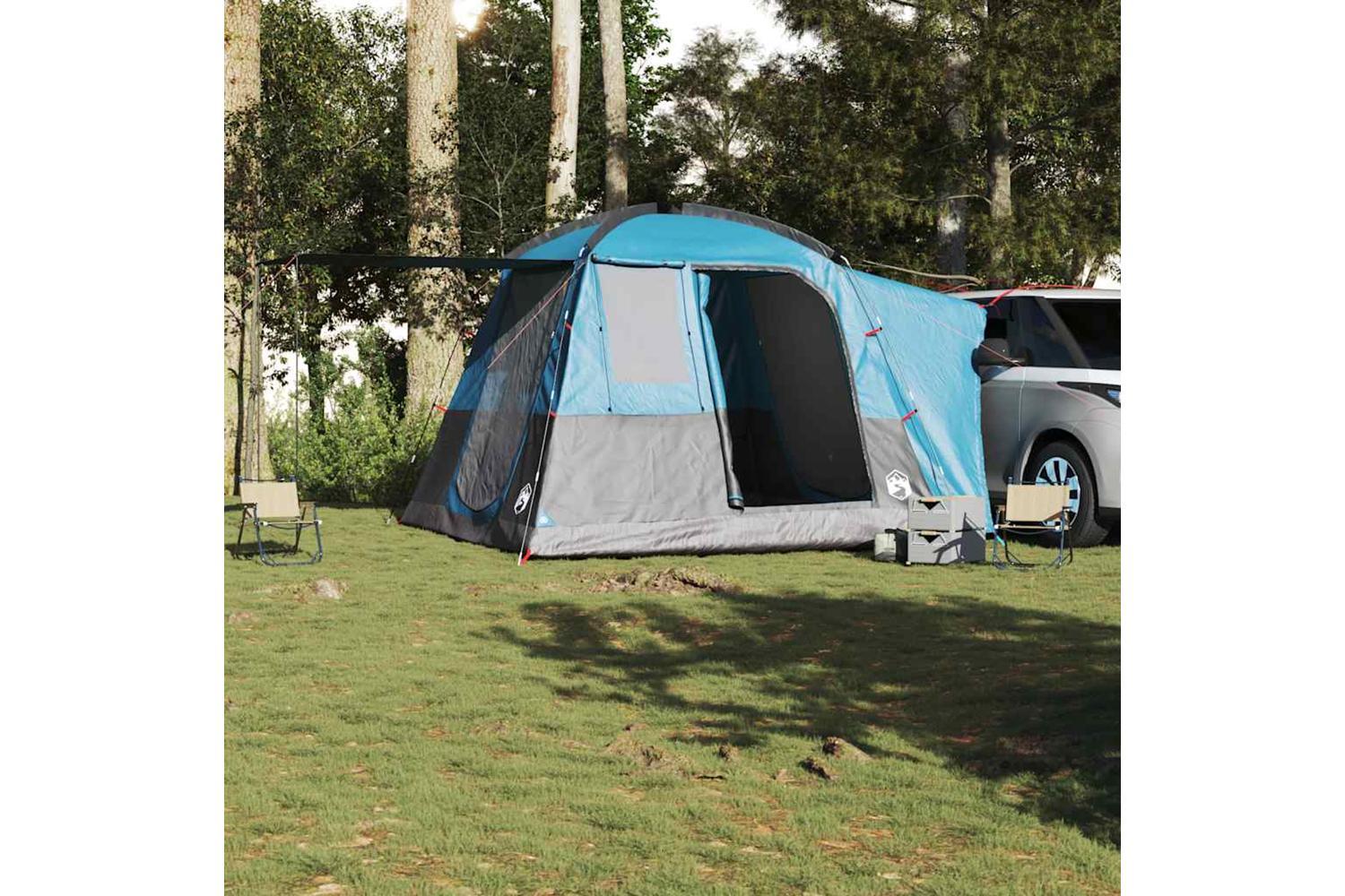 Vidaxl Car Tent 4-person Blue Waterproof-3