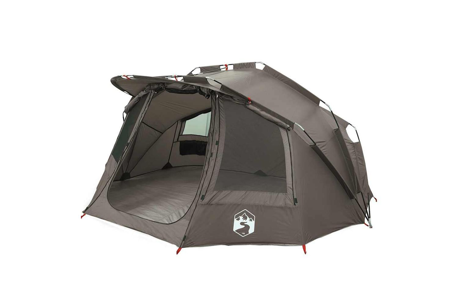 Vidaxl Fishing Tent 5-person Grey Waterproof-3