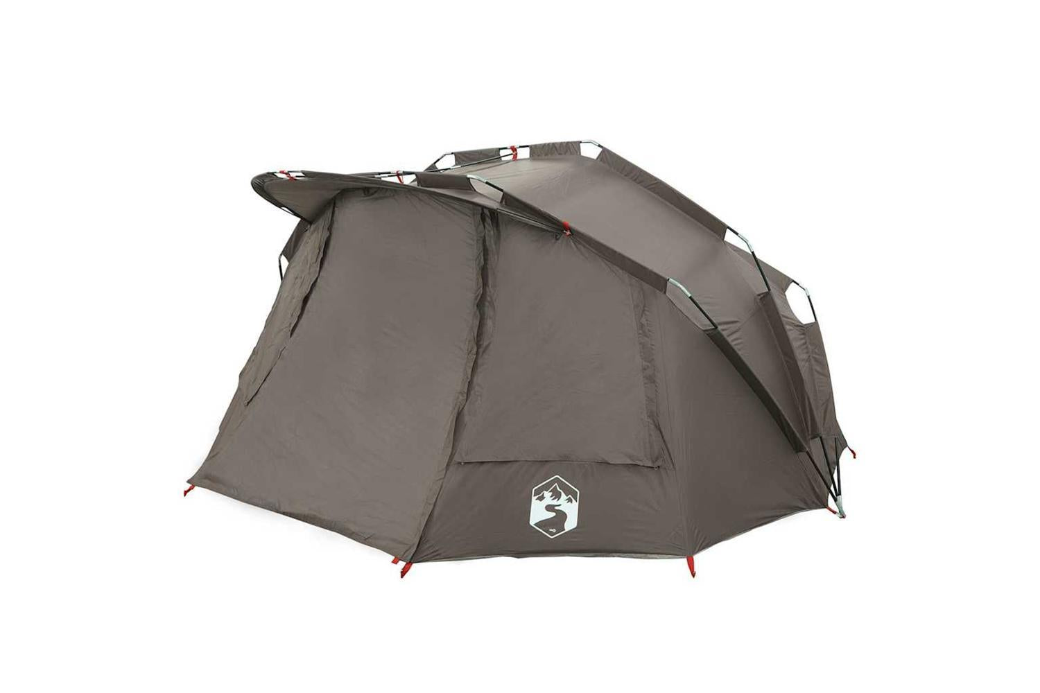 Vidaxl Fishing Tent 5-person Grey Waterproof-5