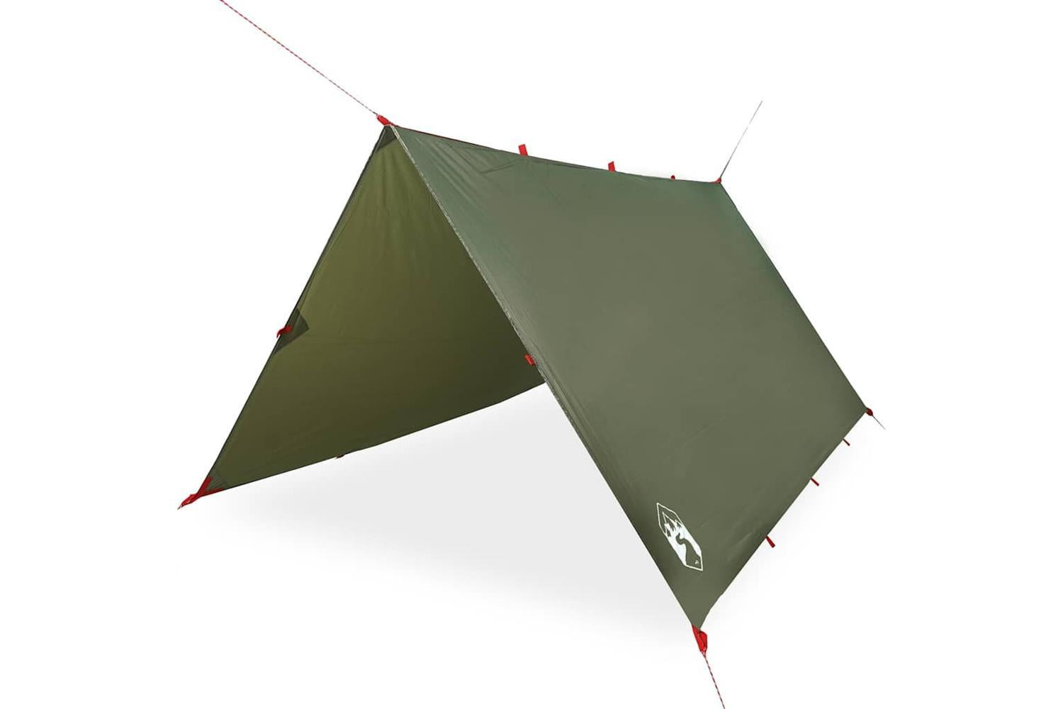 Vidaxl Camping Tarp Olive Green 306x306 Cm Waterproof-2
