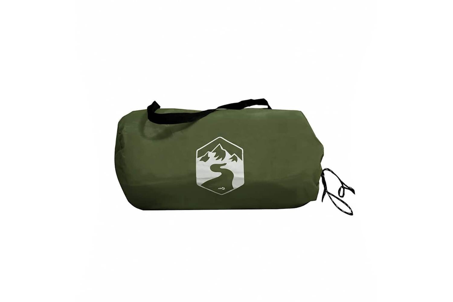 Vidaxl Camping Tarp Olive Green 306x306 Cm Waterproof-9