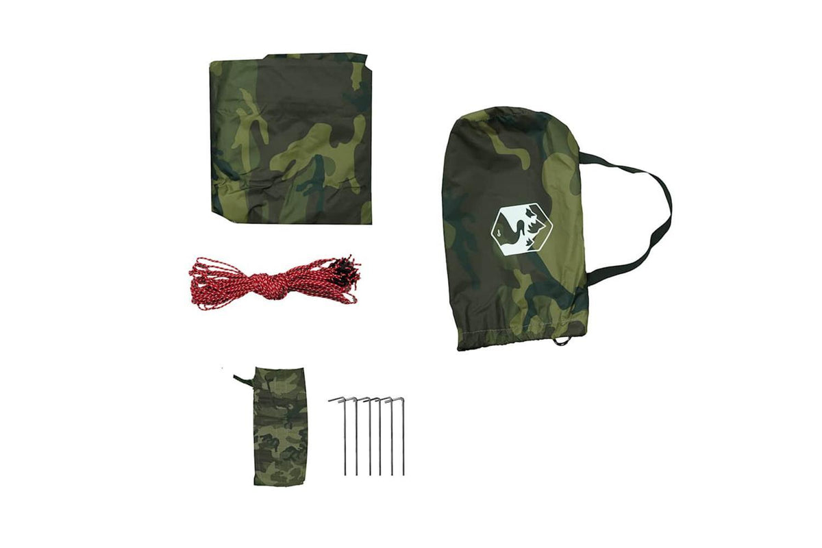 Vidaxl Camping Tarp Camouflage 306x306 Cm Waterproof-10