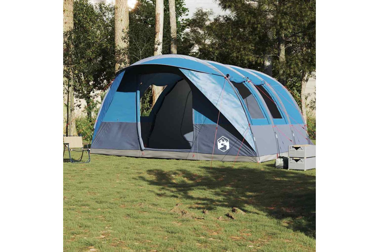 Vidaxl Camping Tent Tunnel 5-person Blue Waterproof-3