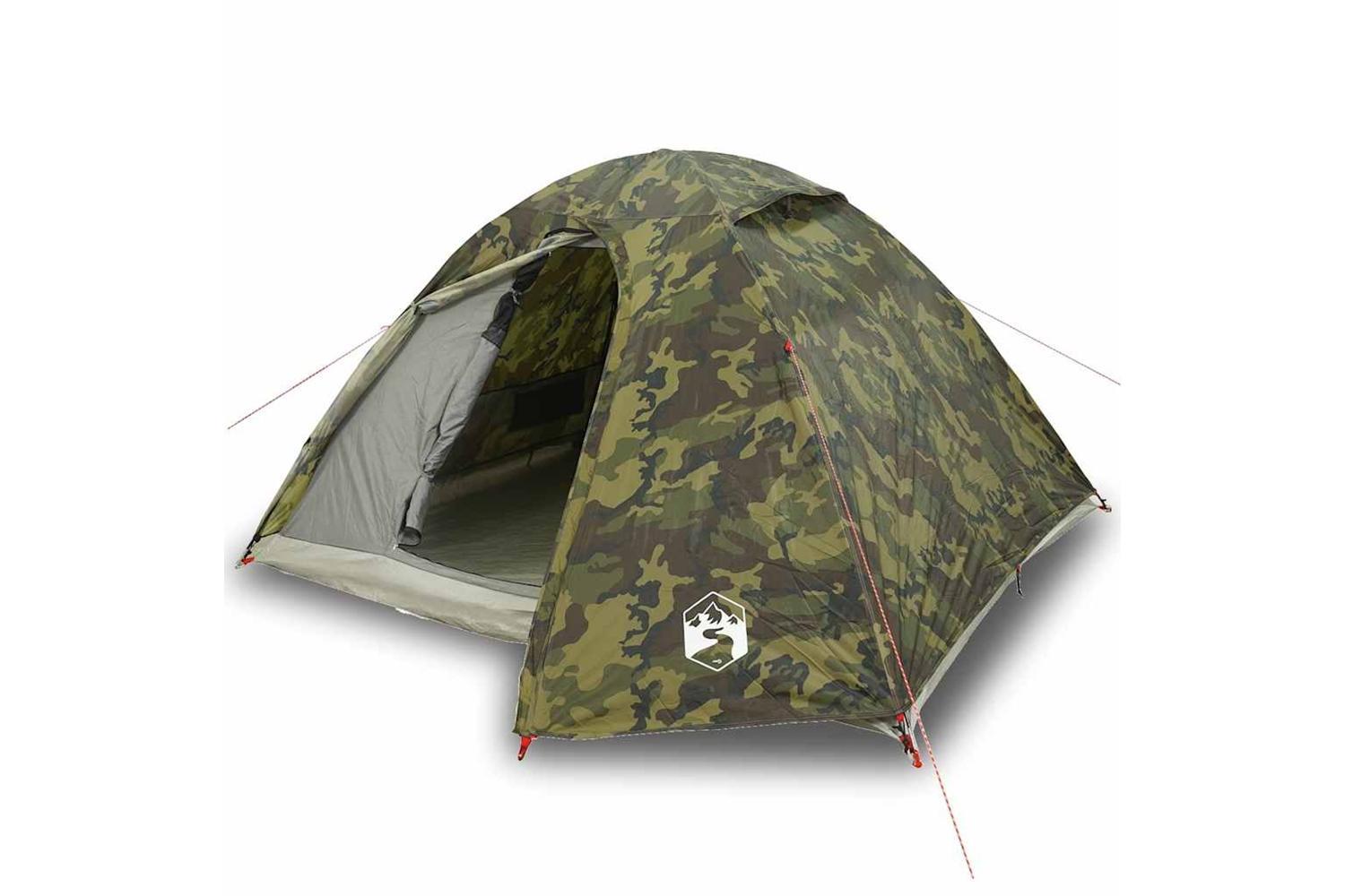 Vidaxl Camping Tent Dome 3-person Camouflage Waterproof-2