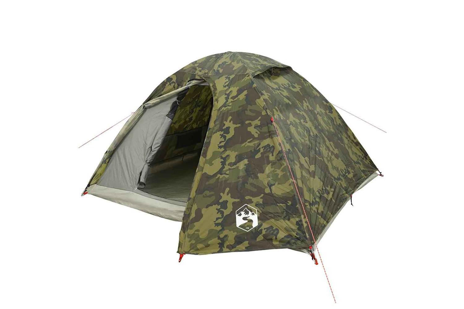 Vidaxl Camping Tent Dome 3-person Camouflage Waterproof-4