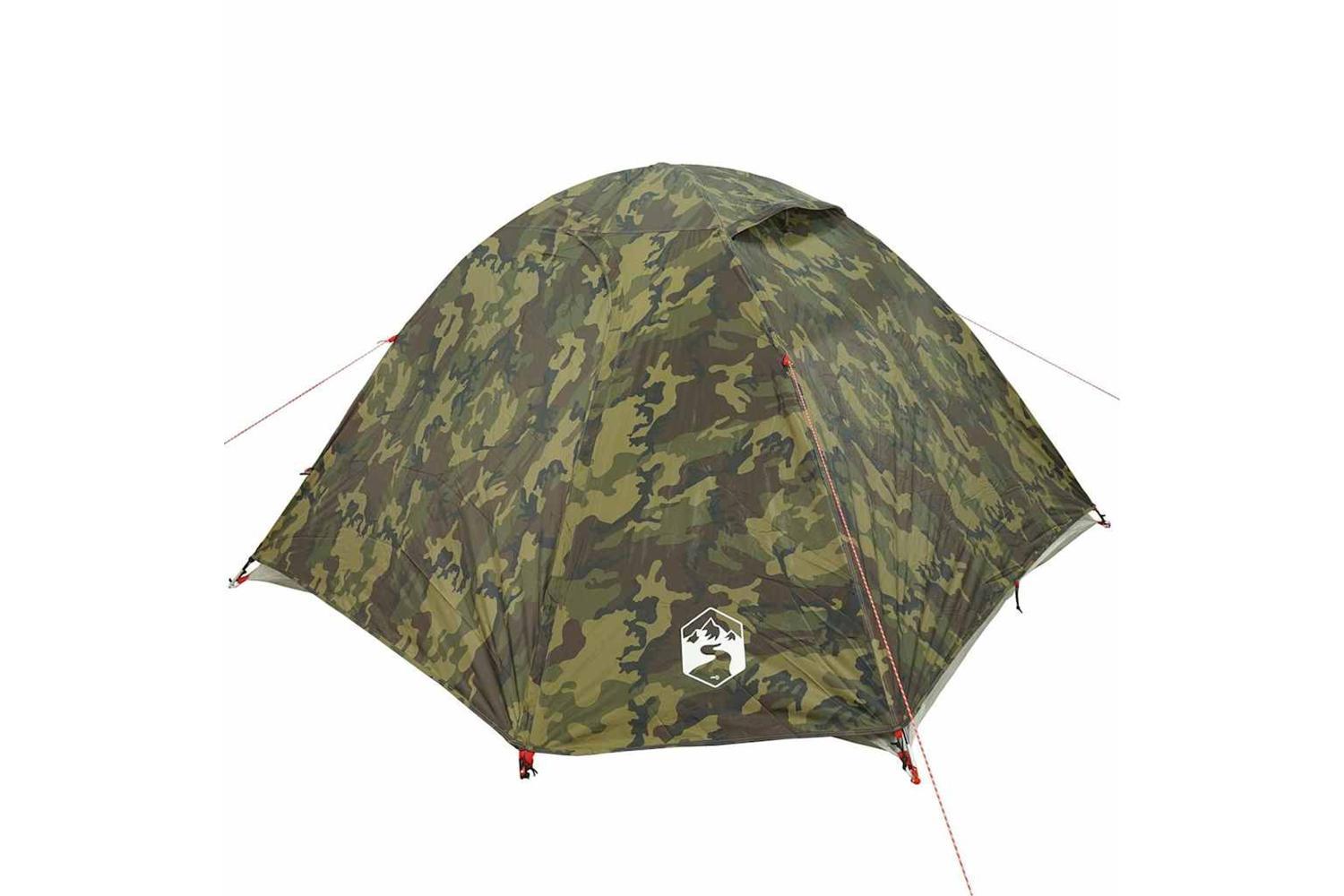 Vidaxl Camping Tent Dome 3-person Camouflage Waterproof-5