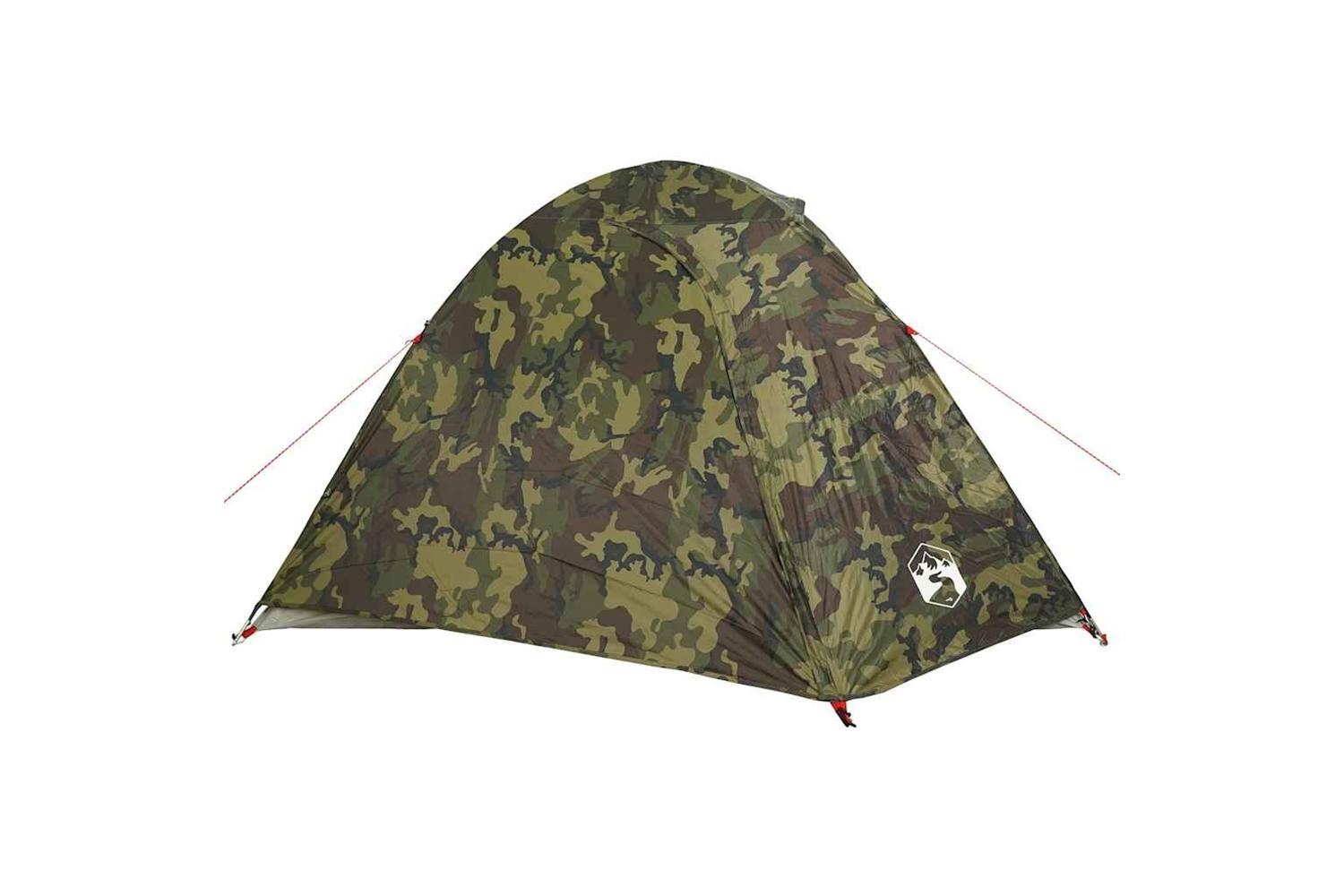 Vidaxl Camping Tent Dome 3-person Camouflage Waterproof-7
