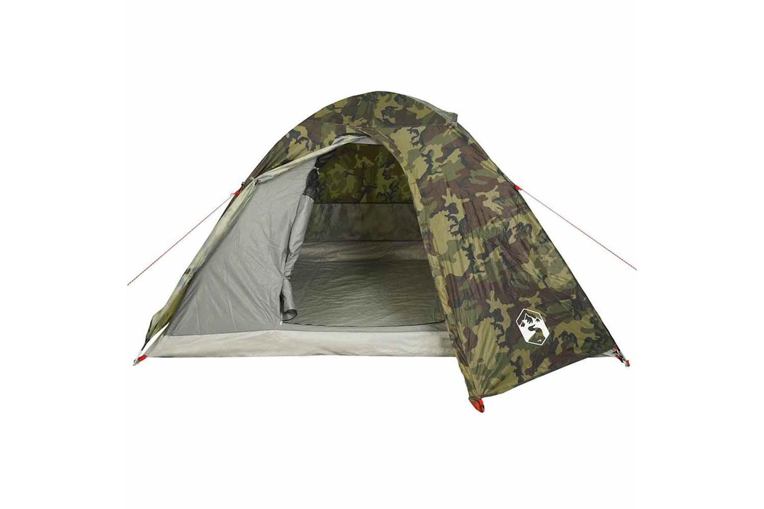 Vidaxl Camping Tent Dome 4-person Camouflage Waterproof-6