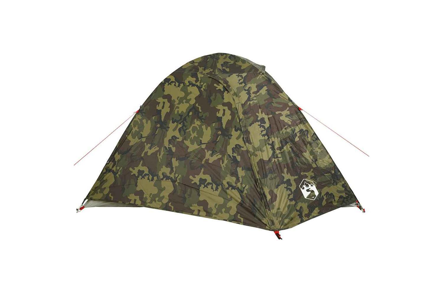 Vidaxl Camping Tent Dome 4-person Camouflage Waterproof-7